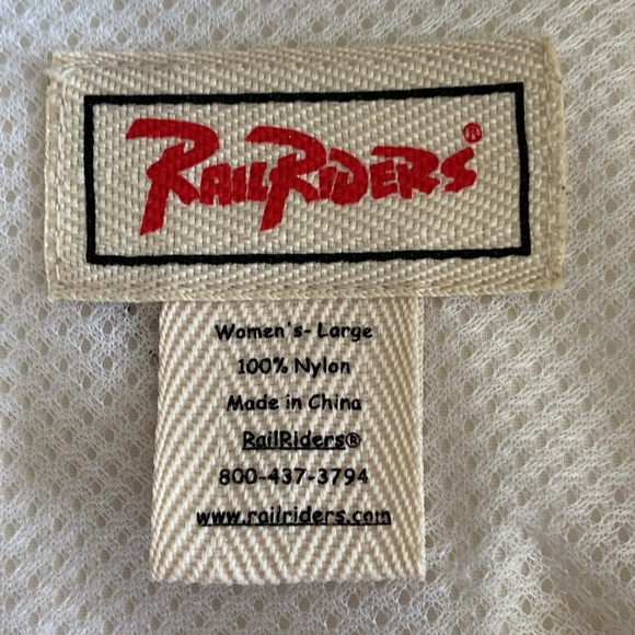 Rail Riders NWT Adventure White Lightweight Quick Dry Outdoor Henley Shirt 3039 - Picture 8 of 16